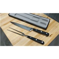 HIGH QUALITY 8" CARVING KNIFE WITH 6" FORK SET