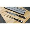 Image 1 : HIGH QUALITY 8" CARVING KNIFE WITH 6" FORK SET