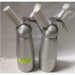 LOT OF TWO WHIPPED CREAM DISPENSERS