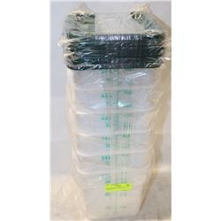 4QT INGREDIENT BINS WITH LIDS - LOT OF 6