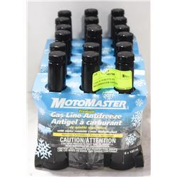 CASE OF 18 BOTTLES MOTORMASTER GASLINE ANTIFREEZE