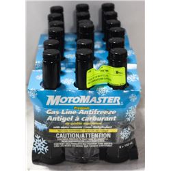 CASE OF 18 BOTTLES MOTORMASTER GASLINE ANTIFREEZE