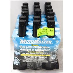 CASE OF 18 BOTTLES MOTORMASTER GASLINE ANTIFREEZE