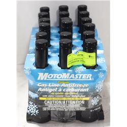 CASE OF 18 BOTTLES MOTORMASTER GASLINE ANTIFREEZE