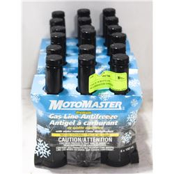 CASE OF 18 BOTTLES MOTORMASTER GASLINE ANTIFREEZE