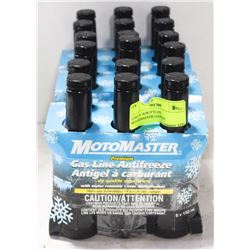 CASE OF 18 BOTTLES MOTORMASTER GASLINE ANTIFREEZE