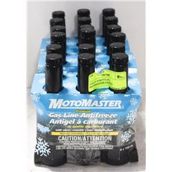 CASE OF 18 BOTTLES MOTORMASTER GASLINE ANTIFREEZE