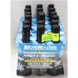 CASE OF 18 BOTTLES MOTORMASTER GASLINE ANTIFREEZE
