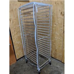 20-TIER ALUMINUM PAN RACK WITH COVER