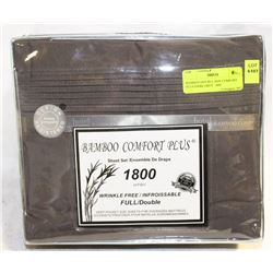 BAMBOO DOUBLE SIZE COMFORT PLUS DARK GREY  1800