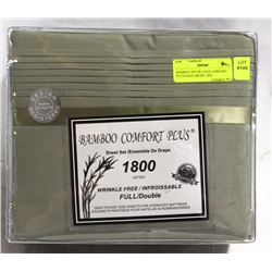 BAMBOO DOUBLE SIZE COMFORT PLUS SAGE GREEN  1800