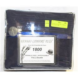 BAMBOO DOUBLE SIZE COMFORT PLUS  NAVY  1800