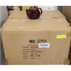 NEW TEAPOT 2 CUP - BROWN -LOT OF 48