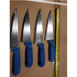 LOT OF 4 KNIVES, USED SHARPENED