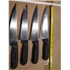 Image 1 : LOT OF 4 KNIVES, USED SHARPENED