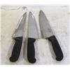 Image 1 : LOT OF 3 KNIVES, USED SHARPENED