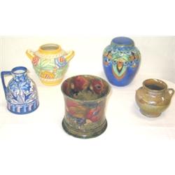 Early C20th Moorcroft pomegranate pattern jardiniere of slightly waisted