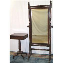 Good quality early C19th Regency period 'plum pudding' mahogany rectangular