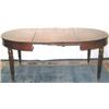 Image 1 : Early C19th Regency period mahogany extending dining table with 2 extra leaves