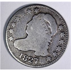 1827 CAPPED BUST DIME, FINE