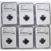 Image 1 : 6-NGC GRADED PF-67 ROOSEVELT DIMES