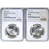 Image 1 : 2-1952 WASH-CARVER HALVES, NGC MS-65