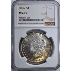 1896 MORGAN DOLLAR, NGC MS-63