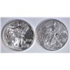 Image 1 : 2000 & 2002 AMERICAN SILVER EAGLE DOLLARS