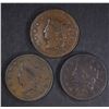 Image 1 : 3-1835 LARGE CENTS: 1-VF 2-FINE