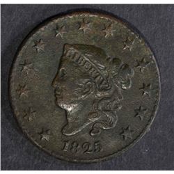 1825 LARGE CENT, XF porous