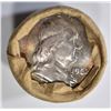 Image 2 : BU ROLL 1962 FRANKLIN HALF DOLLARS