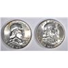 Image 2 : BU ROLL 1958-D FRANKLIN HALF DOLLARS