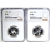 Image 1 : 2 - 1964 WASHINGTON QTRS NGC PF68