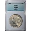 Image 1 : 1934 PEACE DOLLAR, EMGC CH+/GEM BU