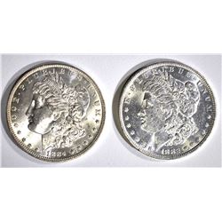 1882-O & 1884-O CH BU MORGAN DOLLARS