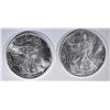 Image 1 : 2 - 1993 AMERICAN SILVER EAGLE DOLLARS