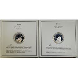 2 SILVER PROOF DOLLARS --