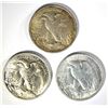 Image 2 : 3-1945-S WALKING LIBERTY HALF DOLLARS, CH BU