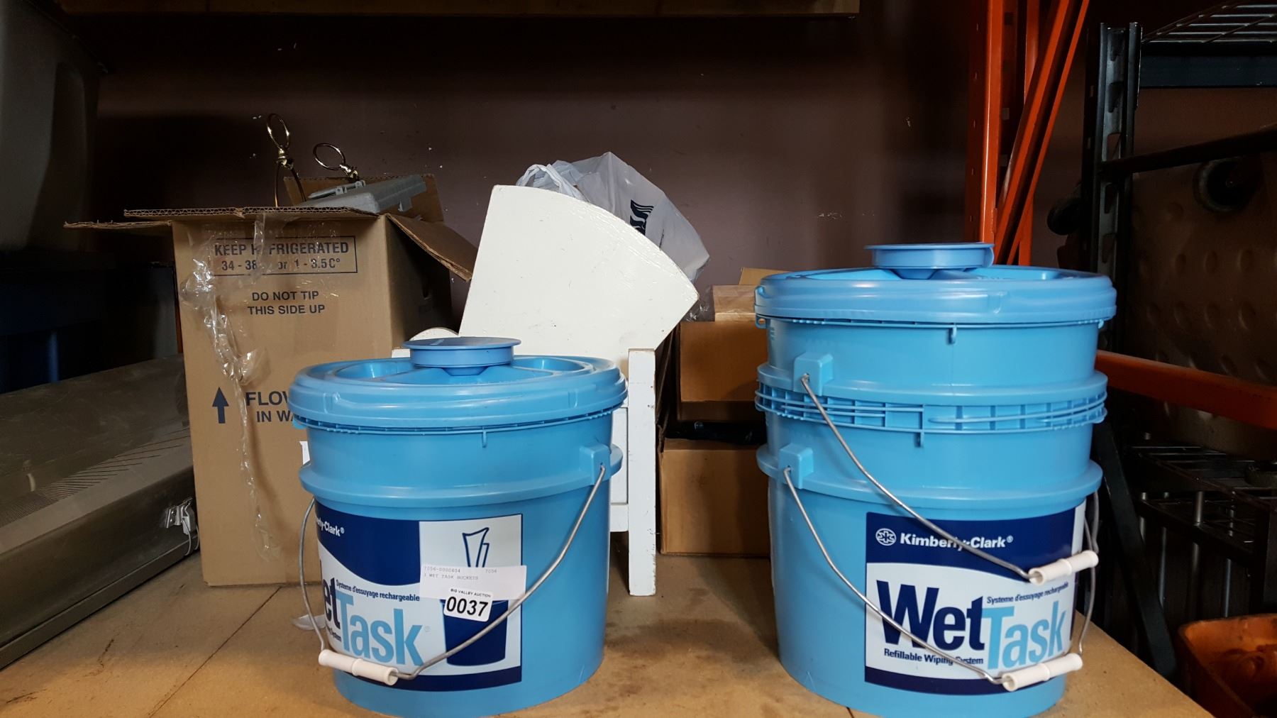 Wet Task Container 3 WET TASK BUCKETS AND ESTATE GOODS