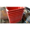 Image 1 : STACK OF RED STORAGE TOTES