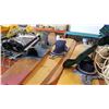 Image 2 : 2 VINTAGE WATER SKIS AND CUSTOM CRIB BOARD