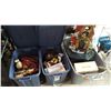 Image 1 : 3 TOTES OF CHRISTMAS DECOR AND HOUSE