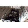 Image 2 : TWO GREY TOTES CASTORS TOOLS KODIAK STEEL TOE BOOTS SIZE 10