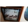 Image 2 : HORSE CLOCK AND FRAMED PICTURE