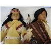 Image 2 : 2 FIRST NATIONS DOLLS, CARVED CANOE, AND CEDAR SMUDGE