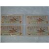 Image 2 : 4 CANADIAN 2 DOLLAR BILLS - 1986