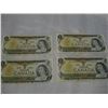 Image 1 : 4 CANADIAN 1 DOLLAR BILLS