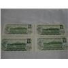 Image 2 : 4 CANADIAN 1 DOLLAR BILLS