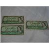 Image 1 : 3 CANADIAN 1 DOLLAR BILLS