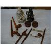 Image 1 : LOT OF WOOD AND CERAMIC PIPES